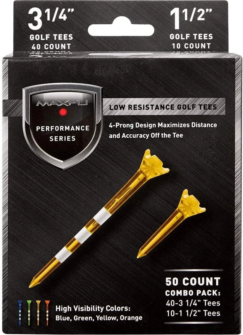 Maxfli Performance Series Low Resistance Translucent Golf Tees - 50 Pack 2 Maxfli Performance Series Low Resistance Translucent Golf Tees - 50 Pack - Image 2
