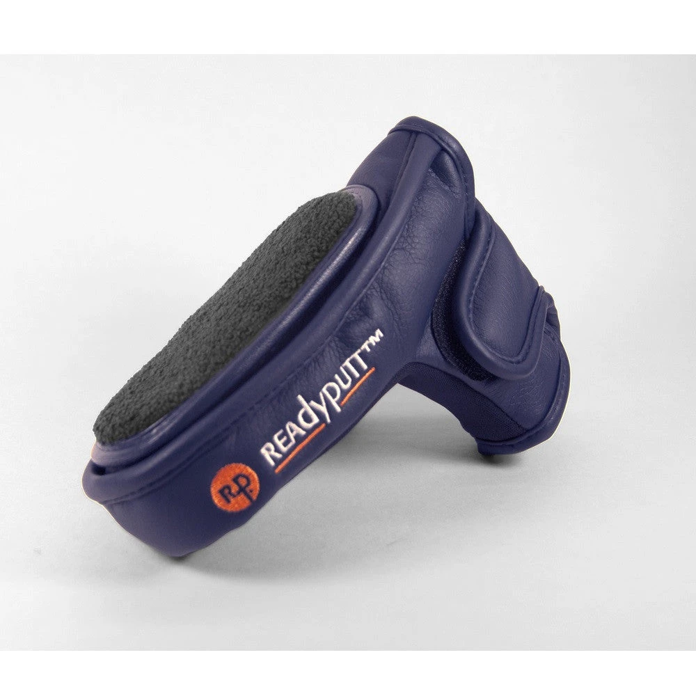 ReadyPutt Blade Mid-Mallet Putter Head Cover With Ball Cleaner - Navy Blue 1 ReadyPutt Blade Mid-Mallet Putter Head Cover With Ball Cleaner - Navy Blue
