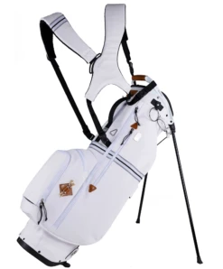 Sun Mountain 2023 Sonnenalp Mid-Stripe Dual Strap Stand Bag -Golf Sports Store N230133 white