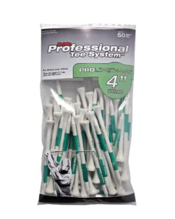 Pride Professional Tee System ProLength Golf Tees -Golf Sports Store PTS ProLength Green 50