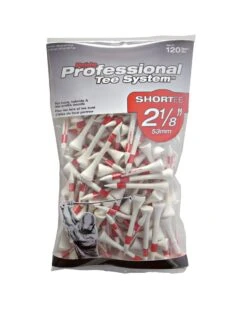 Pride Professional Tee System ProLength Golf Tees -Golf Sports Store PTS ProLength Red 120