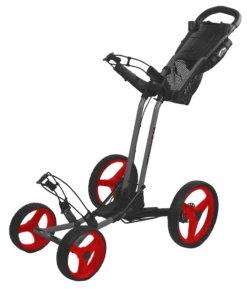 Sun Mountain Pathfinder PX4 Golf Push Carts -Golf Sports Store Pathfinder4MagneticGray Red
