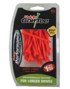 Pride Performance Matte Finish Golf Tees -Golf Sports Store Pride Performance Matte 234 Orange 30ct 87990