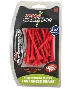 Pride Performance Matte Finish Golf Tees -Golf Sports Store Pride Performance Matte 314 Red 30ct 88001