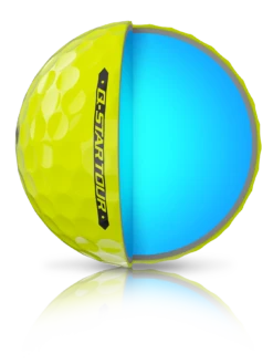 Srixon Q-Star Tour Series Golf Balls -Golf Sports Store QST4 QUARTER YELLOW REFLECTION