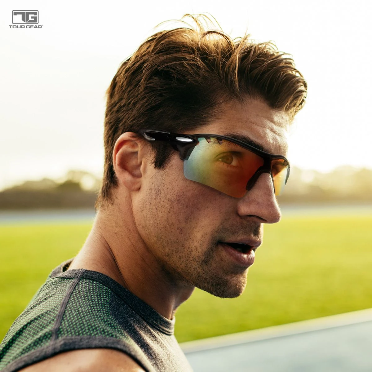 Tour Gear Gloss Black Interchangeable Sunglasses (with 5 Lense) 6 Tour Gear Gloss Black Interchangeable Sunglasses (with 5 Lense) - Image 6