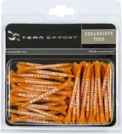 WinCraft Team Effort Collegiate Golf Tees 40 Pack -Golf Sports Store Tennesee Volunteers Tees