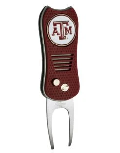 Team Golf Retractable Switchblade Switchfix Divot Tool Ball Marker - NCAA -Golf Sports Store TexasAM Aggies Switchfix 44448 152