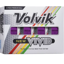 Volvik Vivid Matte Finish Golf Balls - Dozen -Golf Sports Store Vivid P