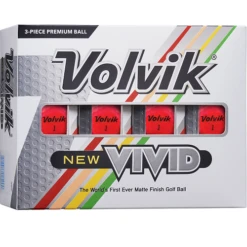 Volvik Vivid Matte Finish Golf Balls - Dozen -Golf Sports Store Vivid PINK