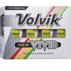 Volvik Vivid Matte Finish Golf Balls - Dozen -Golf Sports Store Vivid Y