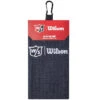 Wilson Staff Microfiber Trifold Golf Towel 16" X 21" Black