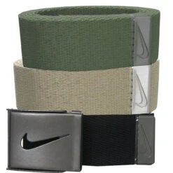 Nike 3-in-1 Web Belt Packs -Golf Sports Store WebBelt BlackCargoKhaki