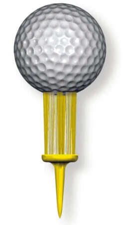 Brush-t Golf Original Brush Tees 15 Brush-t Golf Original Brush Tees -Golf Sports Store Yellow 1