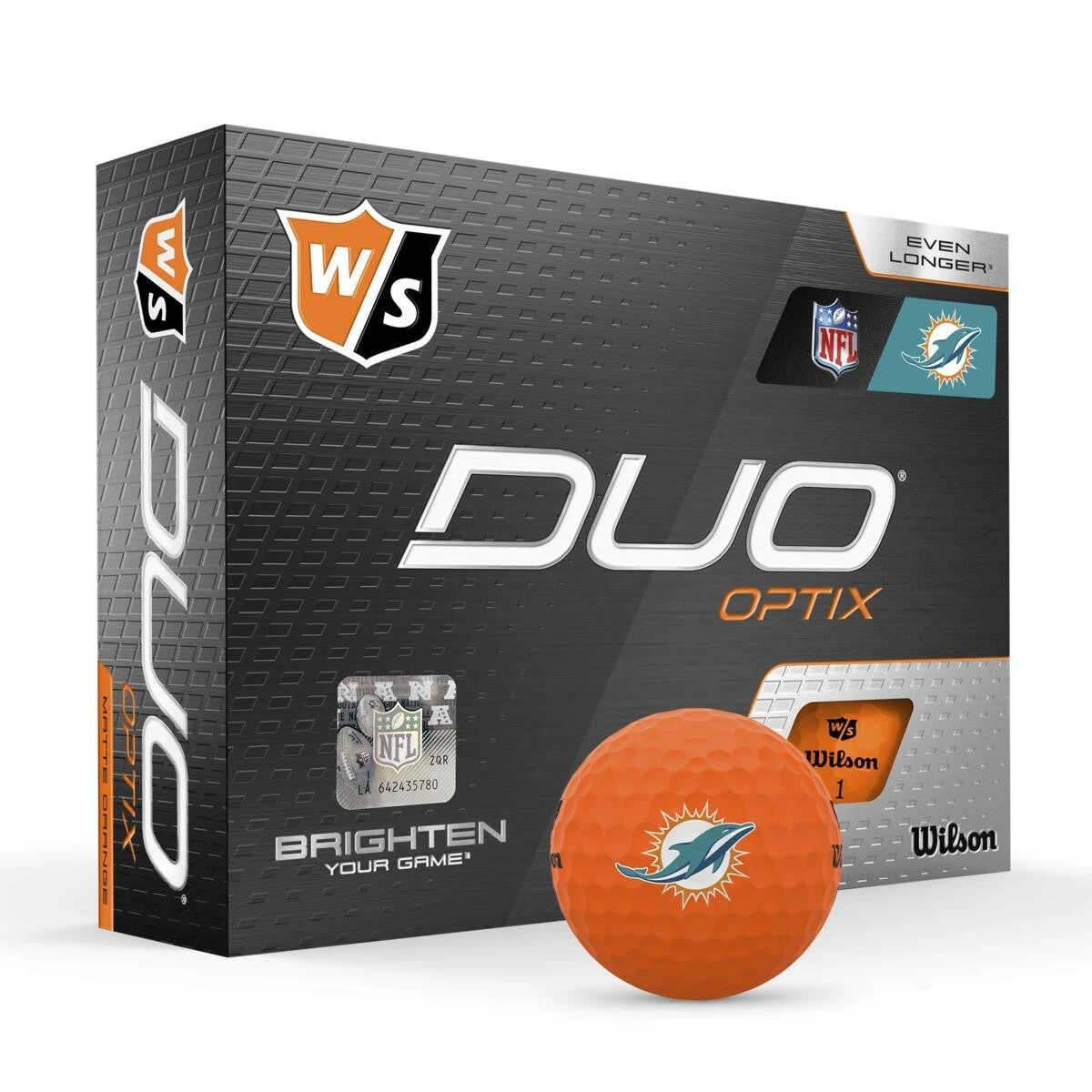 Wilson Staff Duo Optix NFL Team Licensed Golf Balls - Matte Orange 5 Wilson Staff Duo Optix NFL Team Licensed Golf Balls - Matte Orange - Image 5