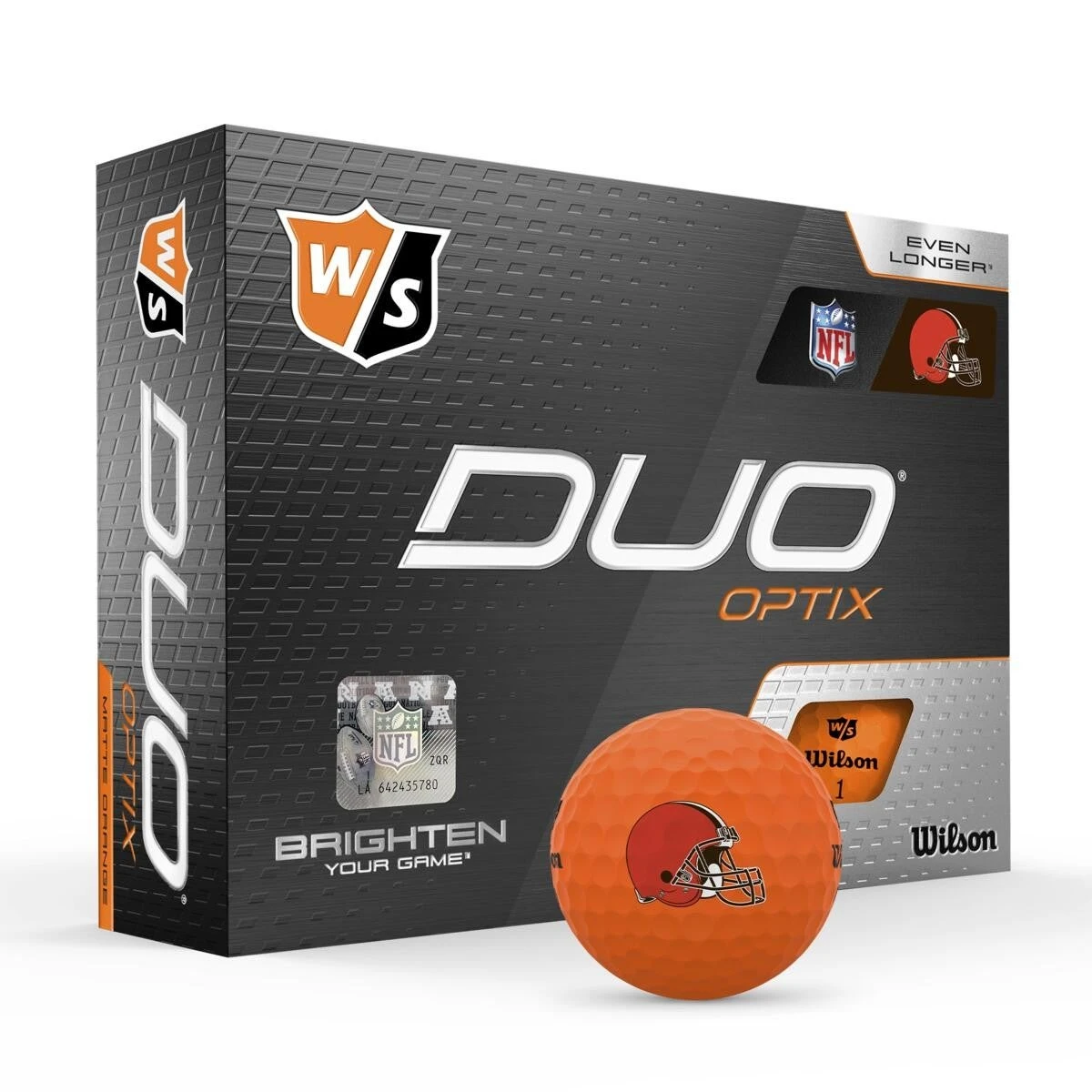 Wilson Staff Duo Optix NFL Team Licensed Golf Balls - Matte Orange 3 Wilson Staff Duo Optix NFL Team Licensed Golf Balls - Matte Orange - Image 3