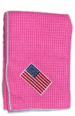 Joseph Elliott USA Embroidered Flag 18" X 18" Micro Fiber Towels -Golf Sports Store je8