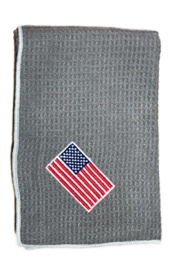 Joseph Elliott USA Embroidered Flag 18" X 18" Micro Fiber Towels -Golf Sports Store je9