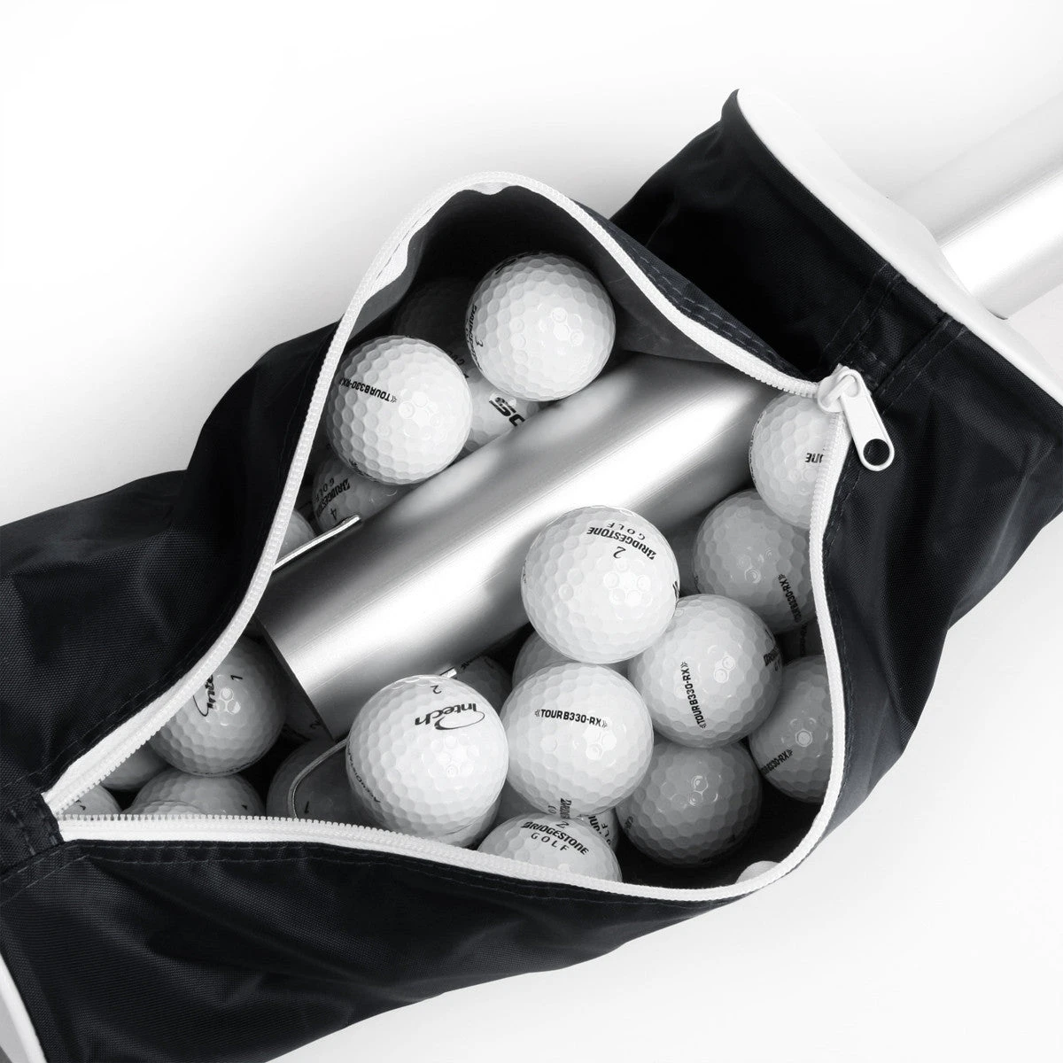 Intech Golf Ball Shag Bag With Aluminum Handle And Frame 7 Intech Golf Ball Shag Bag With Aluminum Handle And Frame - Image 7
